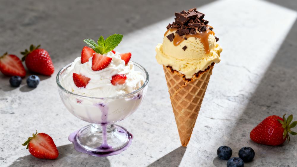 frozen yogurt vs ice cream