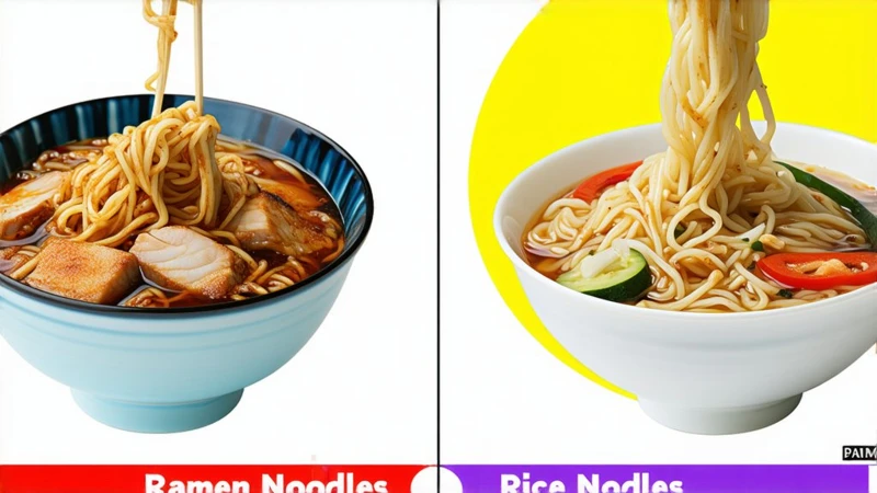 Ramen Noodles vs Rice Noodles