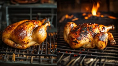 which cooking method is better for flavor Chicken Roasted in oven vs Chicken Roasted on grill